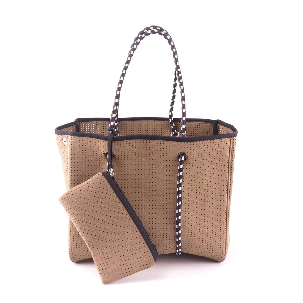 Beach Bag Hot Selling Fashion Durable Perforated Designer Neoprene Bag Wholesale Neoprene Bags Women Handbags Ladies