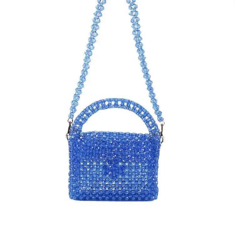 Bead Bag Designer Brand Acrylic Clear Pearl Beaded Box Totes Handmade Transparent Handbags Women Bags Designer Party Purses New
