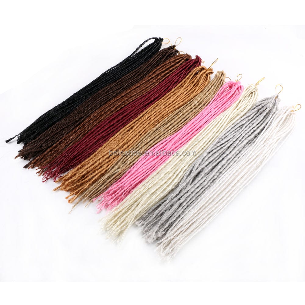 Beanie Cheap Synthetic Wool Dreadlocks straight faux locs
