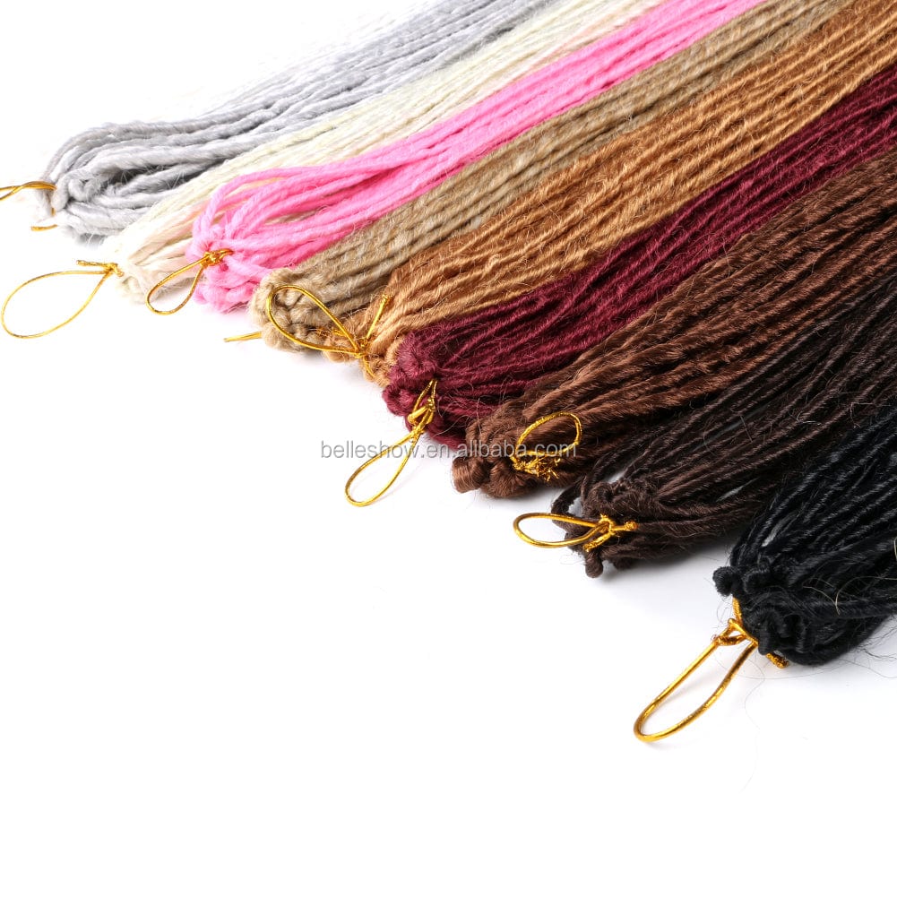 Beanie Cheap Synthetic Wool Dreadlocks straight faux locs