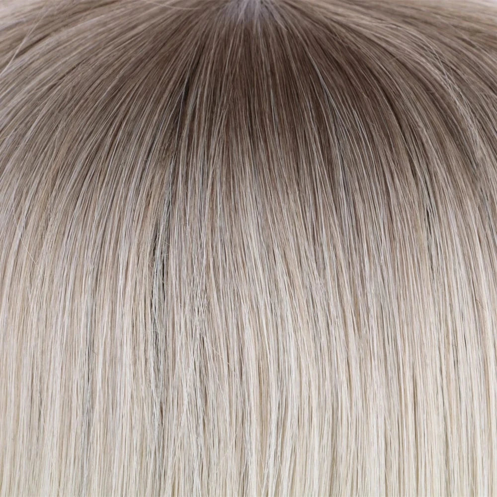 Becus Hair Straight Synthetic Wigs for Sale Long Brown Wig with Bang Baby Hair