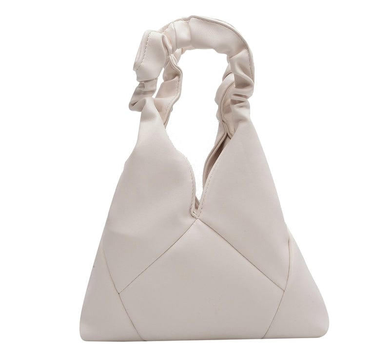 Beige 2022 Trendy Fashion Designer Leather Tote Pleated Handbags Wholesale Crossbody Purses for Women Shoulder Bags