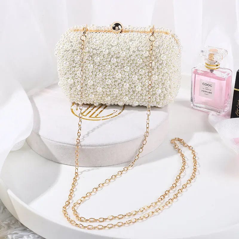 Beige Factory Wholesale Special Customize European Classic Lady Vintage Beaded Mini Small Hand Clutches Wedding Bridal Evening Bags