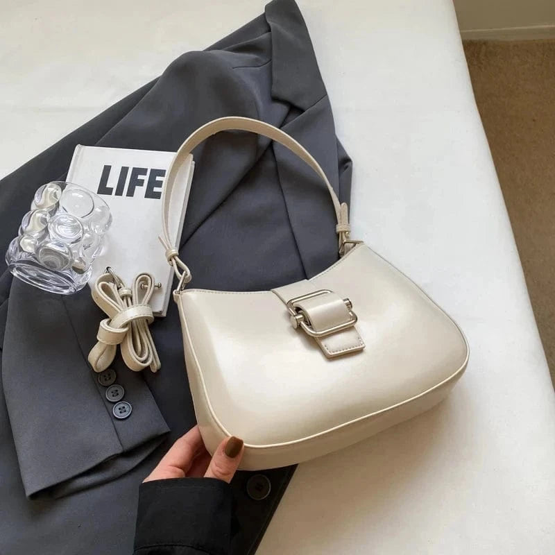 Beige Wholesale Trendy Fashion Crossbody Purses and Handbags 2024 Custom PU Leather Women Shoulder Bag