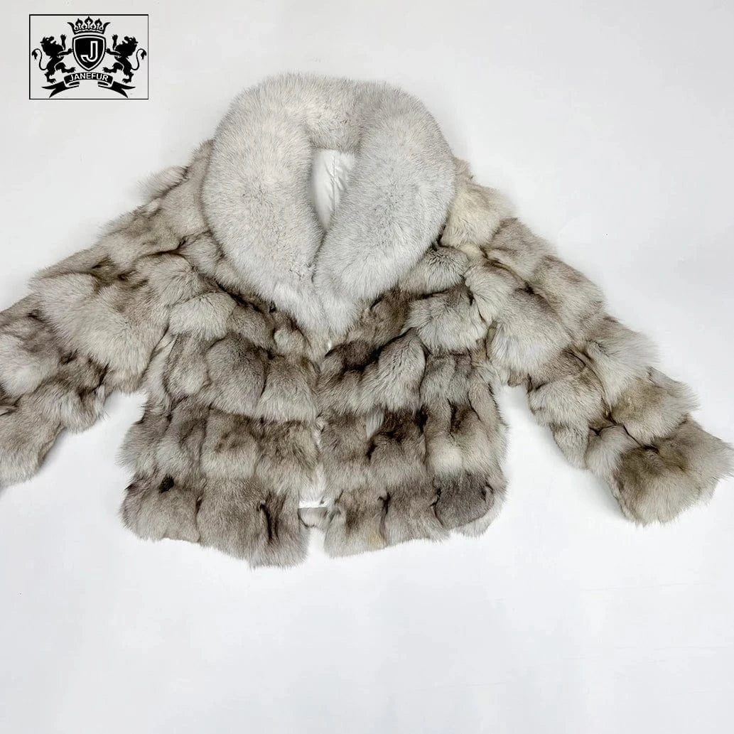Best Price Winter Natural Color Furry Normal Patchwork Fox Fur Coat