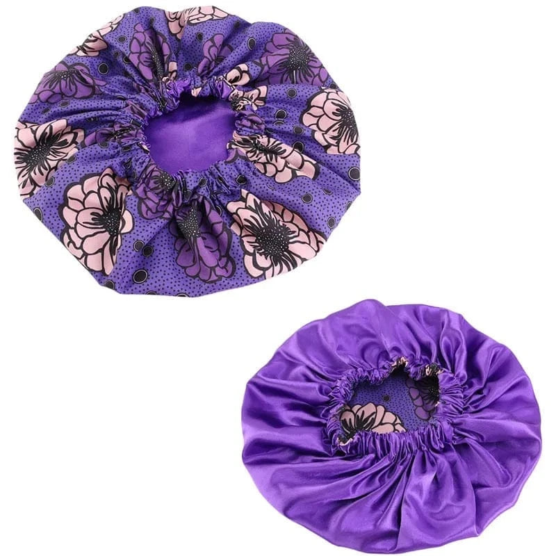 Best Selling Multiple color Handmade Products Custom Silk African Ankara Print Sleep Hair Bonnet with Logo for Wholesale