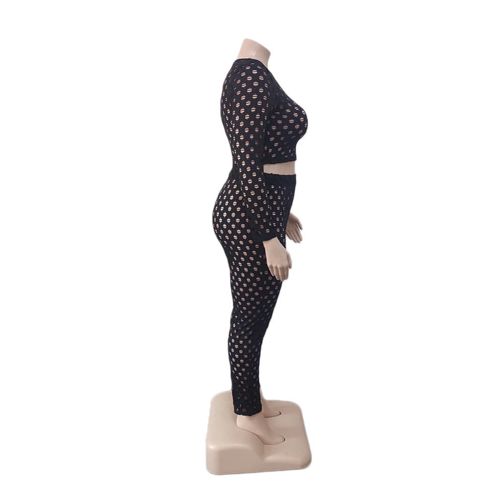 BH914 2023  women's plus size two piece set clothing
