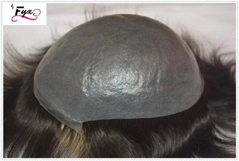 Big Promotion Wholesale Indian Remy Human Hair Toupee Cheap Toupee For Men Natural Color Men's Toupee Hair Replacement System