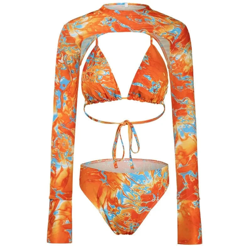 Bikini long-sleeved bikini women