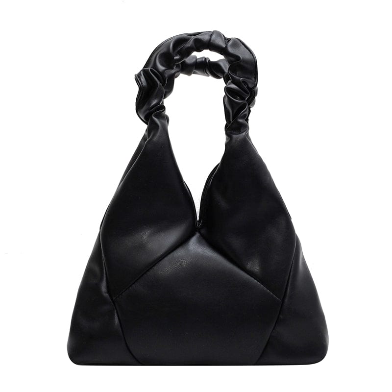 black 2022 Trendy Fashion Designer Leather Tote Pleated Handbags Wholesale Crossbody Purses for Women Shoulder Bags