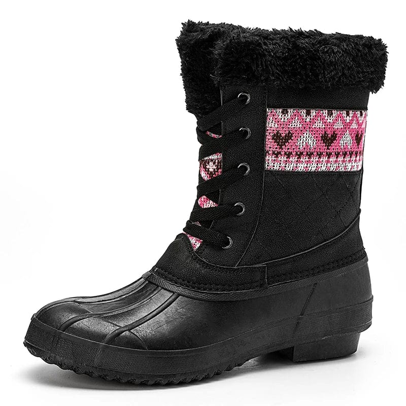 Black / 40 New models wholesale high quality fur waterproof shoe boot women hunting long boots for ladies pointed thigh high boots brand