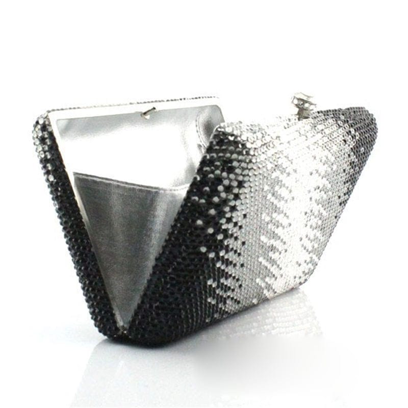 Black Diamond Evening Clutch Bag Crystal Party Purse Female Chain Bag Luxury Rhinestone Wedding Bag Bridal Clutch