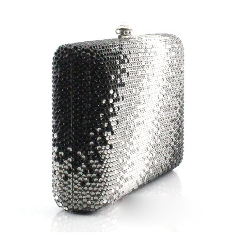 Black Diamond Evening Clutch Bag Crystal Party Purse Female Chain Bag Luxury Rhinestone Wedding Bag Bridal Clutch