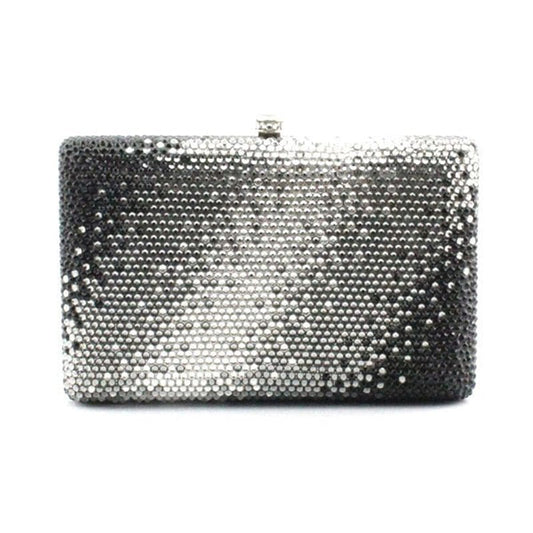 Black Diamond Evening Clutch Bag Crystal Party Purse Female Chain Bag Luxury Rhinestone Wedding Bag Bridal Clutch