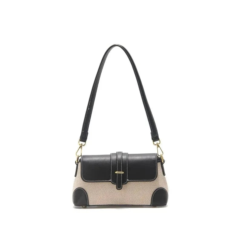 Black Hot sell brown handbags foer women factory customizable shoulder bag armpit trendy mini handbags