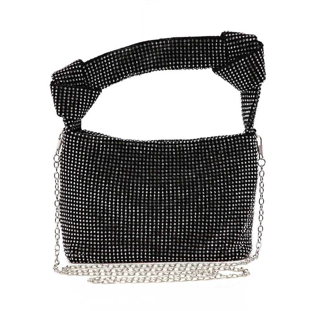 black New Crystal Women Clutch Evening Bag Portable Clutches Ins Celebrity Fashional Rhinestone Handbags For Party