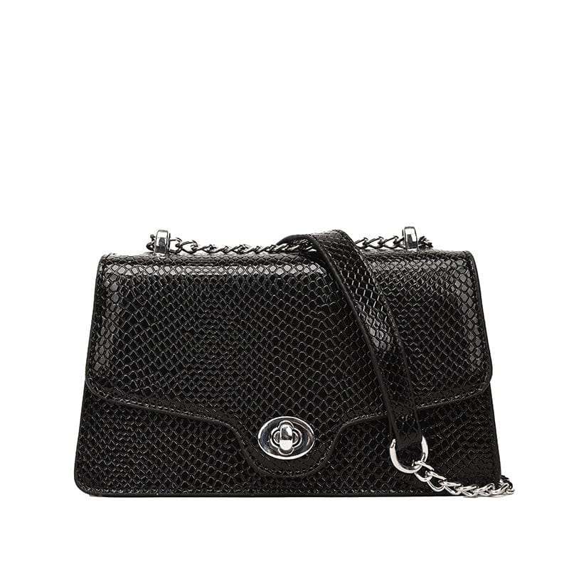 black New designer custom Large luxury trendy snakeskin snake genuine leather bags shoulder purses and handbags for women