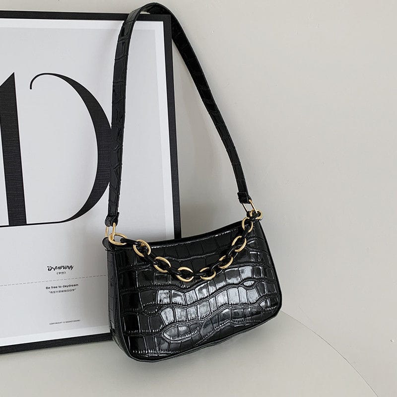 black New Trendy Women Hand Bags Small Kid Bag Women Designer Handbags Famous Brands Purses Women's Tote Bags