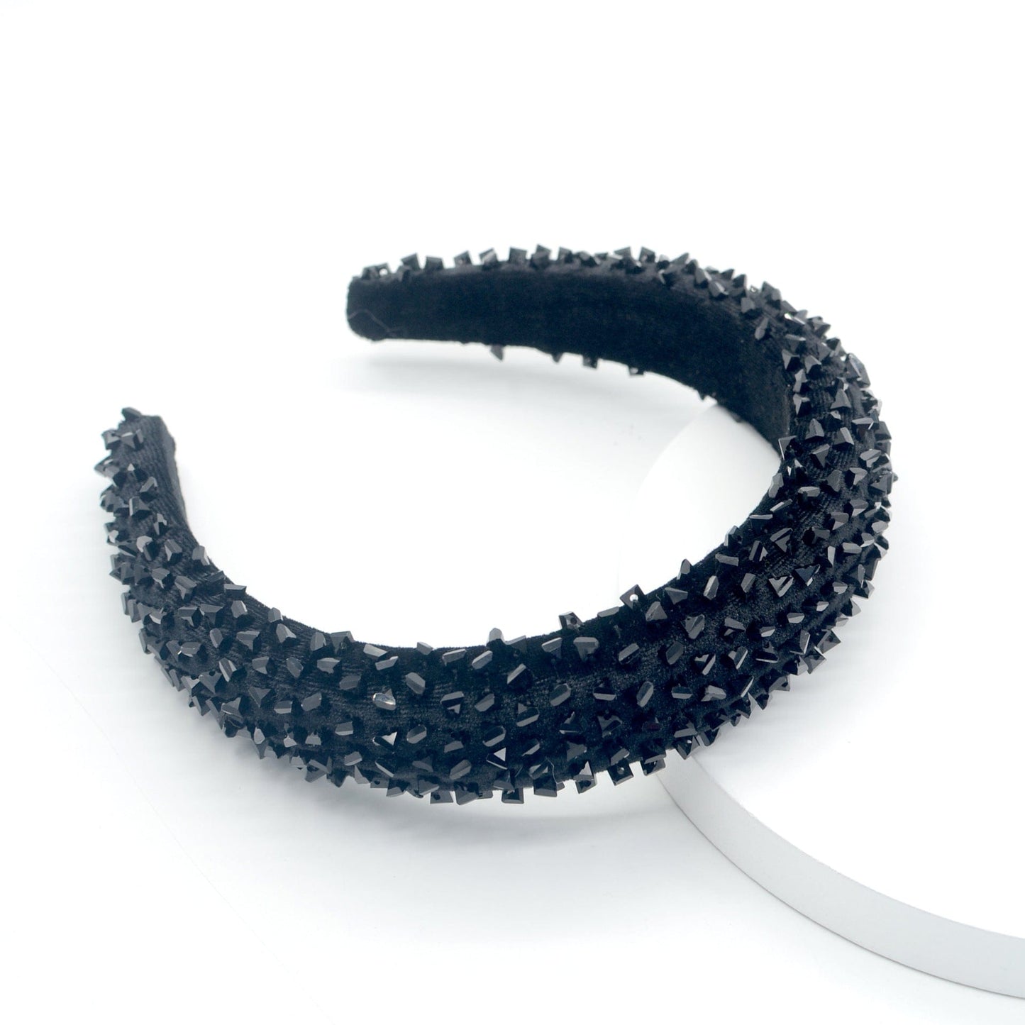 black pearl hair bands female simple elegant wide edged fface washing hair band sponge Europe and America blue band hair