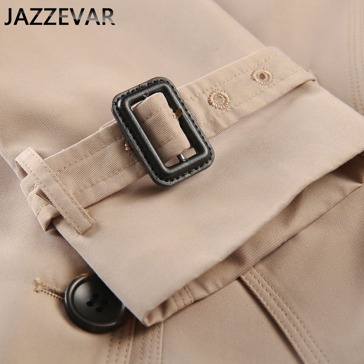 Black short professional casual autumn and winter women's coat trench coat British double breasted 82012