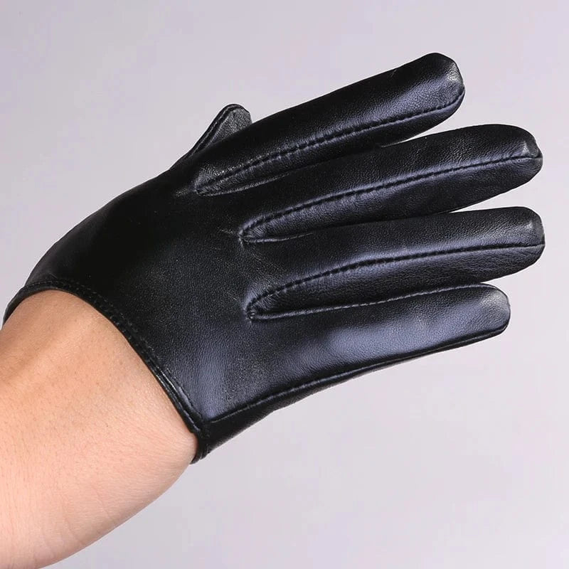 Black Wholesale sheepskin leather party dress texting women sex gloves