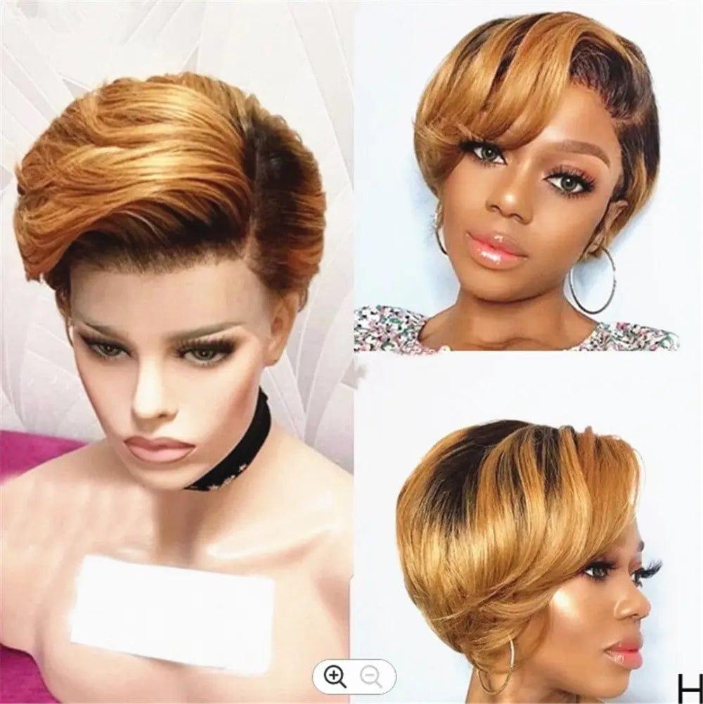 Bleached Knots Cuticle Aligned Ginger Color Short Bob