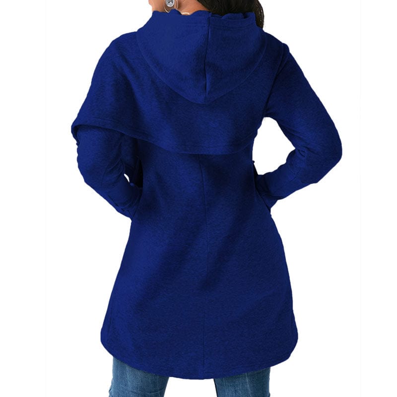 blessed Fashion Women Hoodies Sweatshirts Long Sleeve Cross irregular Pullover Loose Jumper Hooded Sweatshirt Hoodies Tops