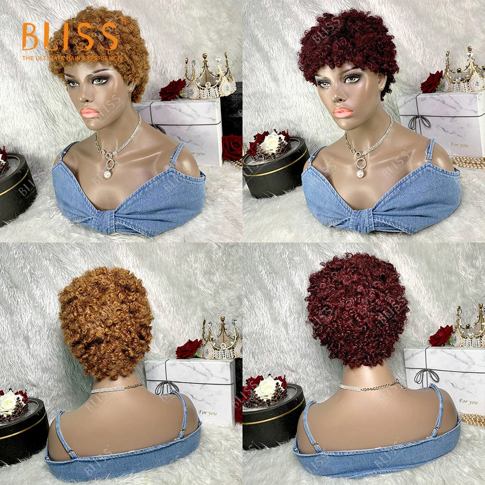 Bliss Cheap Short Pixie Wigs Short Pixie Cut Human Hair Wigs Brazilian Short Wigs