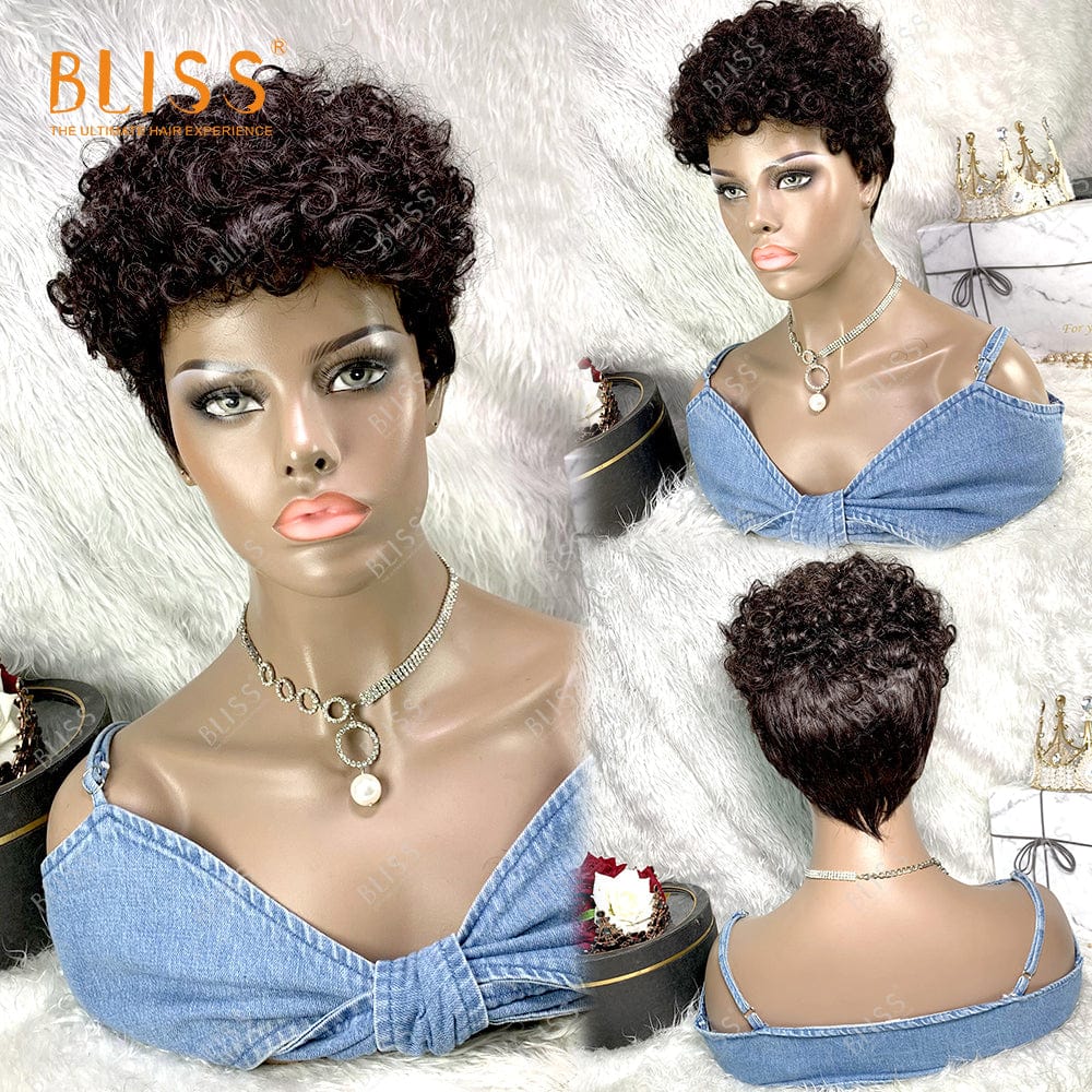 Bliss Cheap Short Pixie Wigs Short Pixie Cut Human Hair Wigs Brazilian Short Wigs