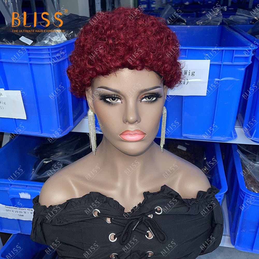 Bliss Cheap Short Pixie Wigs Short Pixie Cut Human Hair Wigs Brazilian Short Wigs