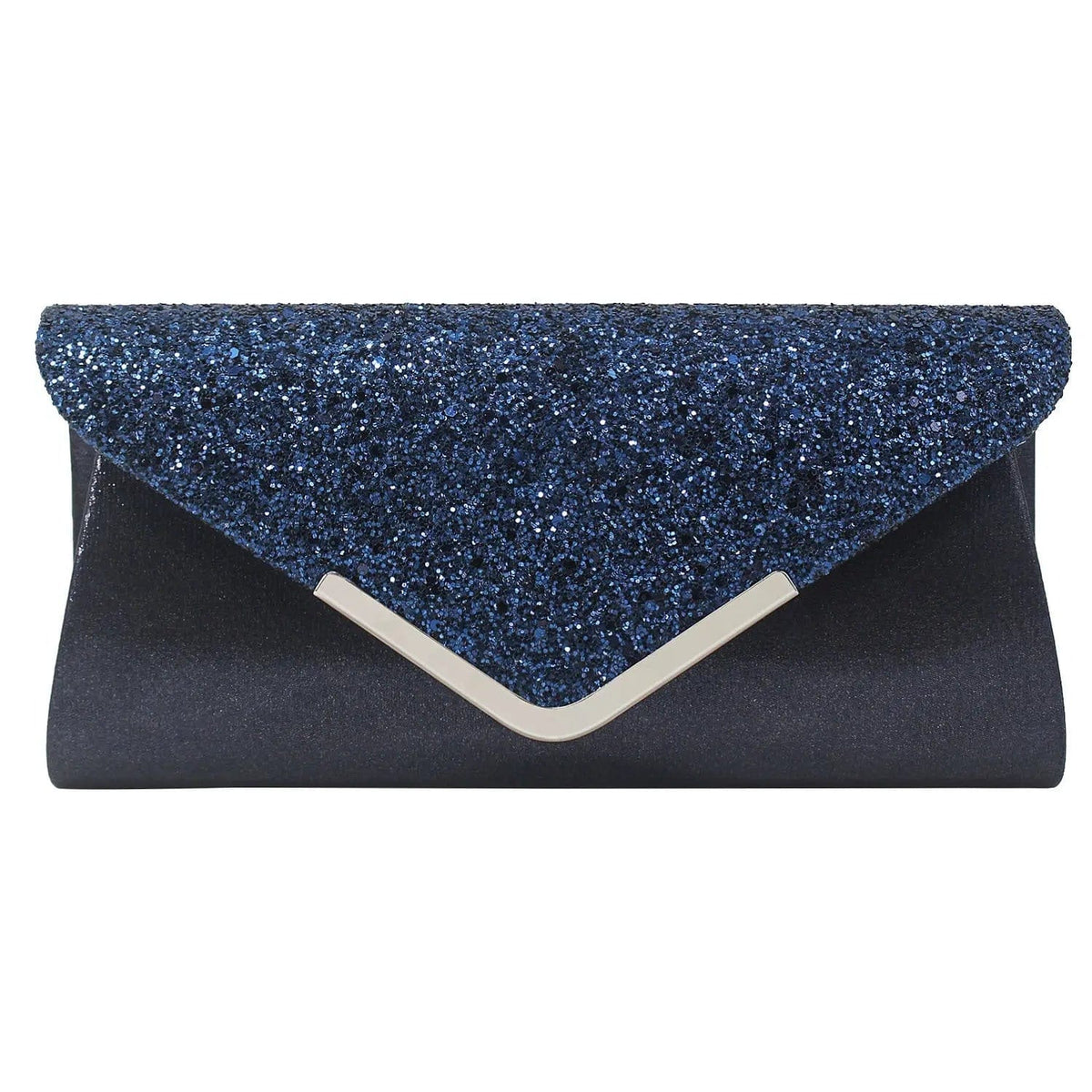 Blue 2022  New Large Capacity Fashionable Flash Material Pu Ladies Shoulder Bag Handmade All Match Clutch Evening Party Bag For Woman