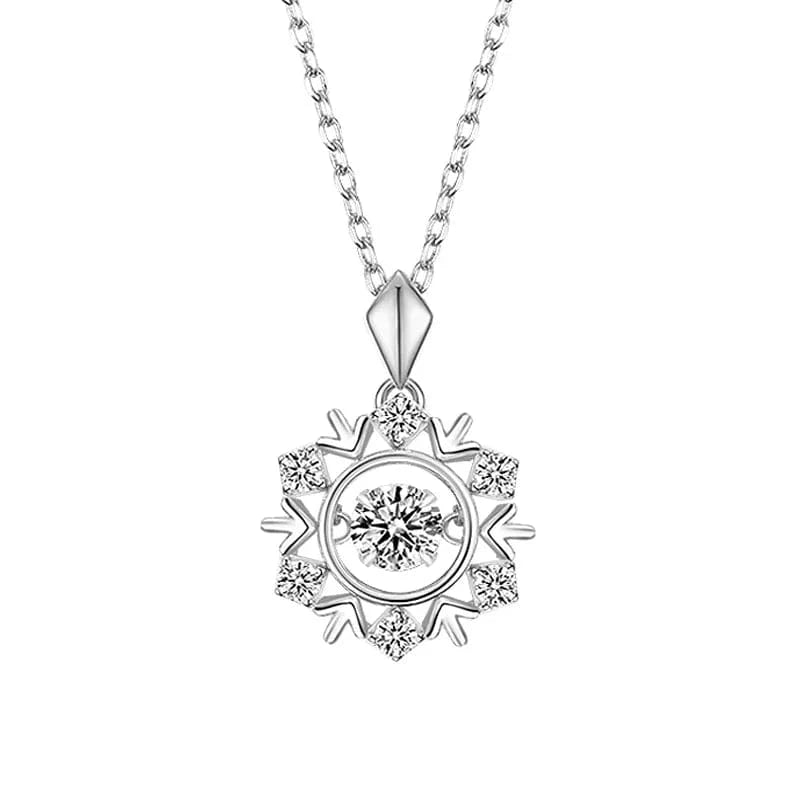 Blue Cubic Zirconia VANA Fine Jewelry 925 Sterling Silver Necklace Set Snowflower Pendant Women Gift jewelry Set Wedding