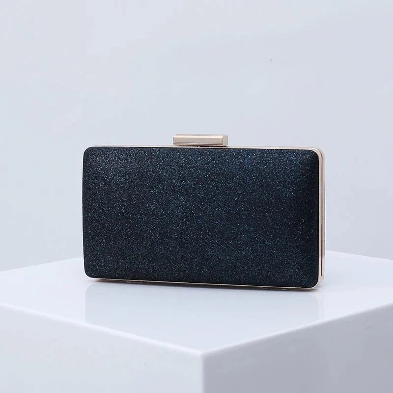 Blue High grade elegant best glitter sling shoulder women bag for wedding