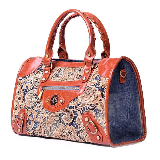 blue New Fashion Vintage Girls Lace Jeans Denim Women Bags Lady's HandBags Crossbody purse Shoulder Bag carteira bolsa feminina