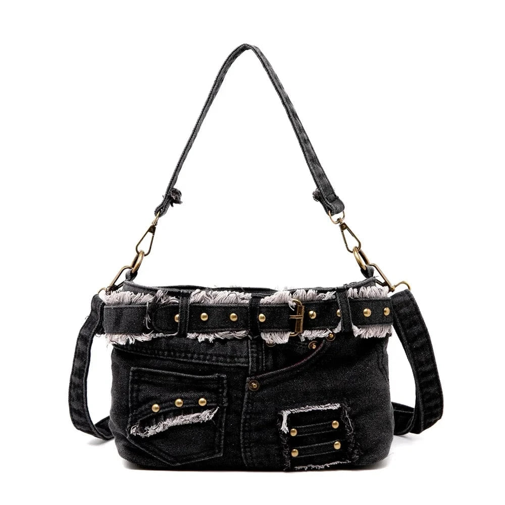 BM9020 Drop shipping 2023 New Designer Brand Bags Jeans Large Capacity Shoulder Bags denim Chain Bags luxury handbags for women