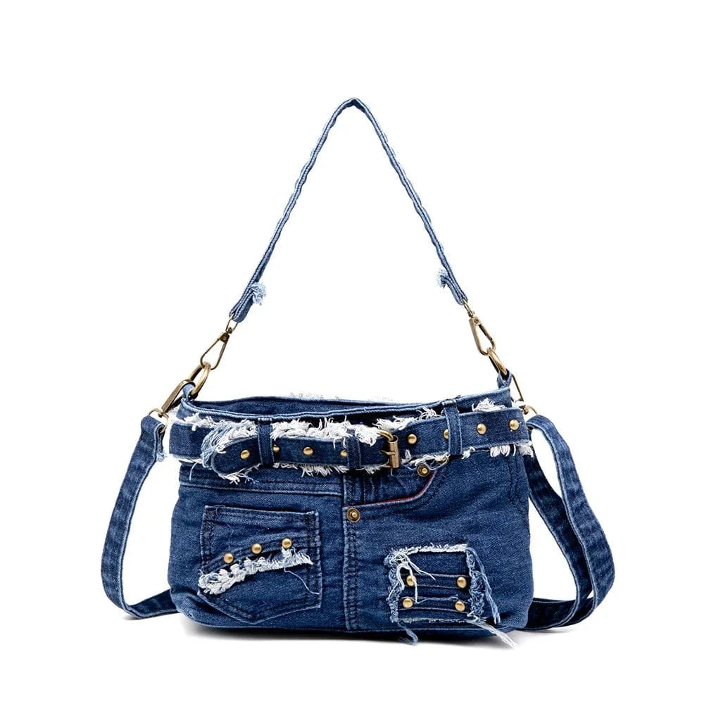 BM9020 Drop shipping 2023 New Designer Brand Bags Jeans Large Capacity Shoulder Bags denim Chain Bags luxury handbags for women