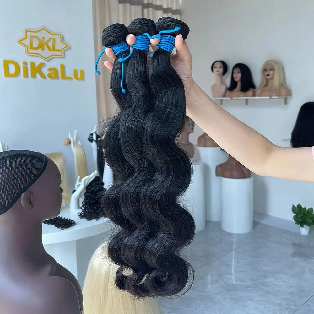 Body Wave Human Hair Bundle Extension With HD Lace Closure 4x4 Wholesale 12a Brazilian Cuticle Aligned Raw Virgin Hair Supplier