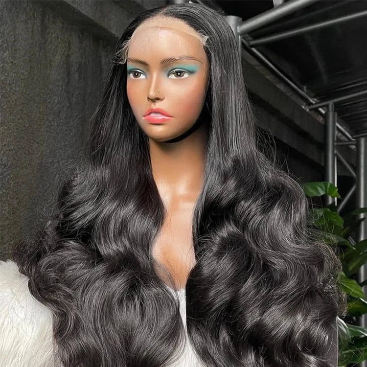 Body Wave human hair lace front transparent lace front raw virgin long wigs human hair lace frontal wigs