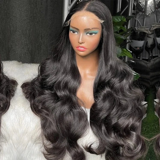 Body Wave human hair lace front transparent lace front raw virgin long wigs human hair lace frontal wigs