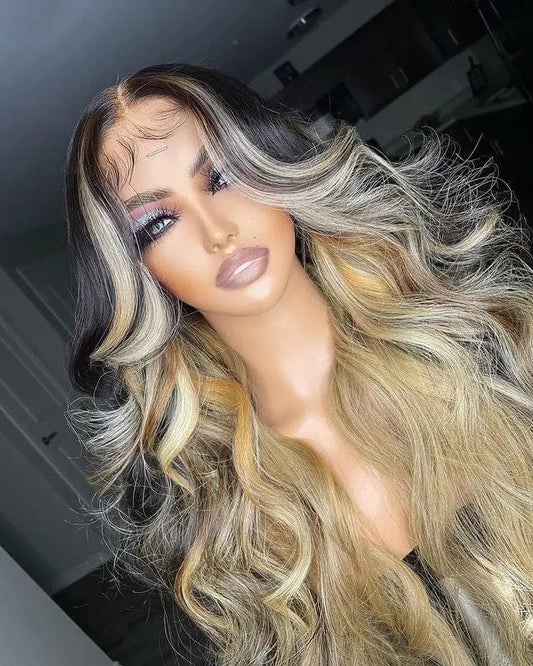 Body Wave Lace Front Wig Brazilian Colored Hair