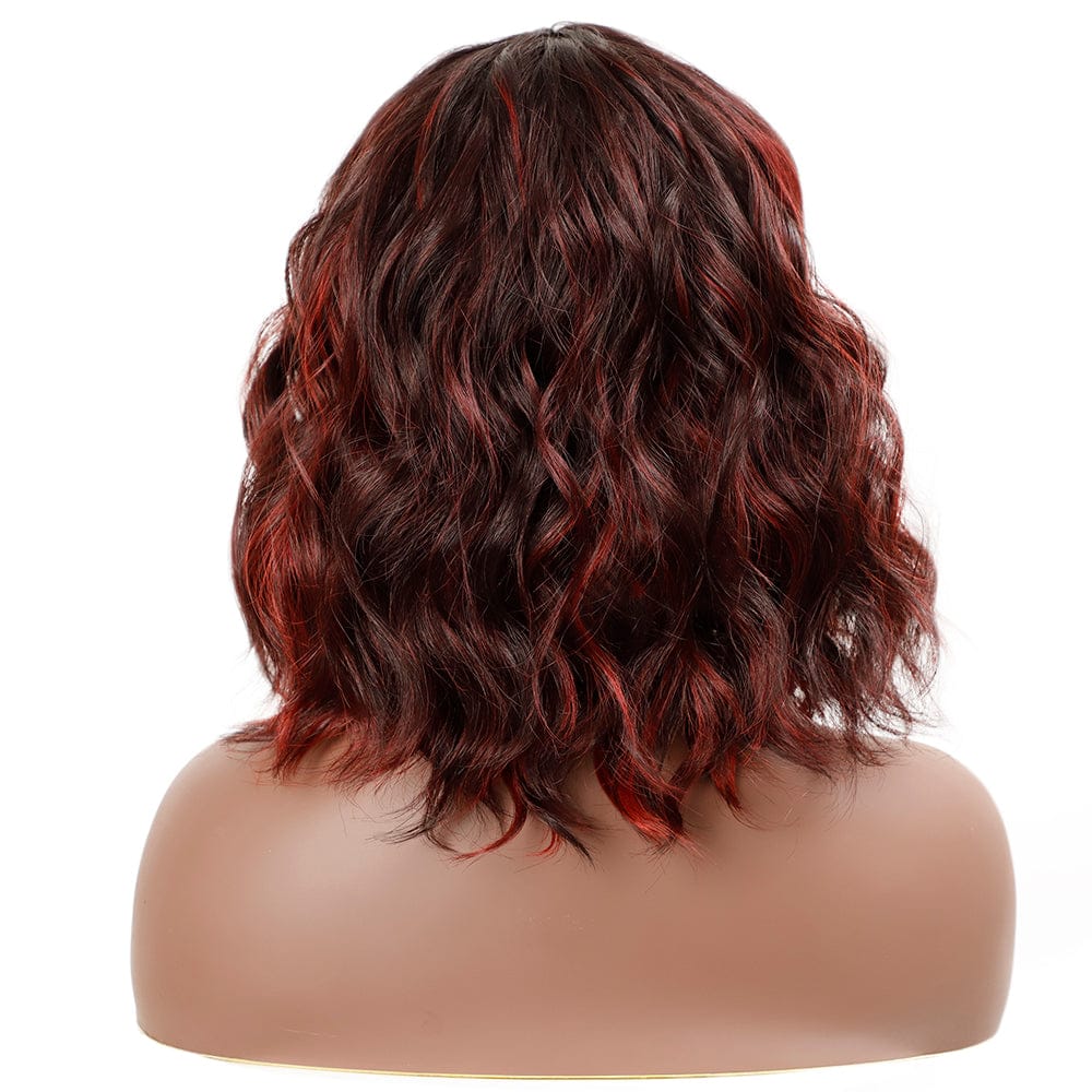body wave wig for women sleek wholesale manufacturer blond high temperature heat resistant machine made wig synthetic hair wigs