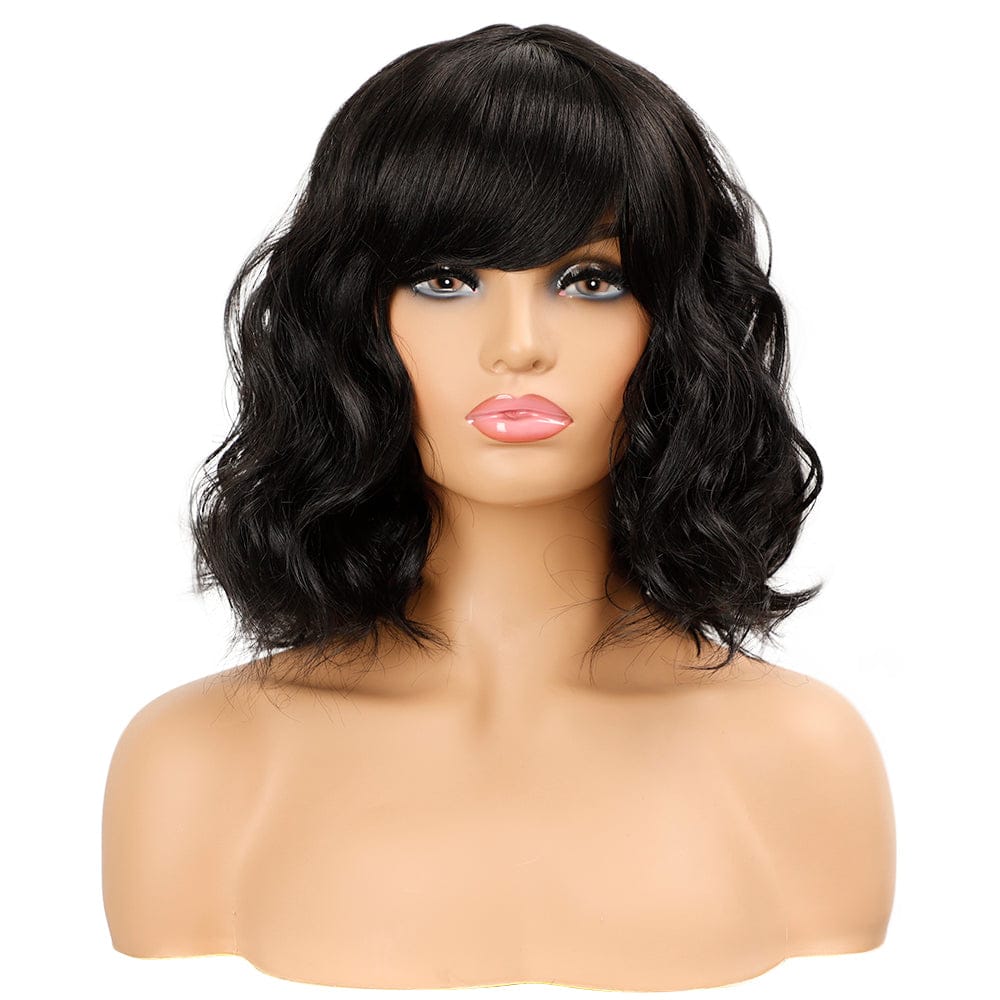 body wave wig for women sleek wholesale manufacturer blond high temperature heat resistant machine made wig synthetic hair wigs