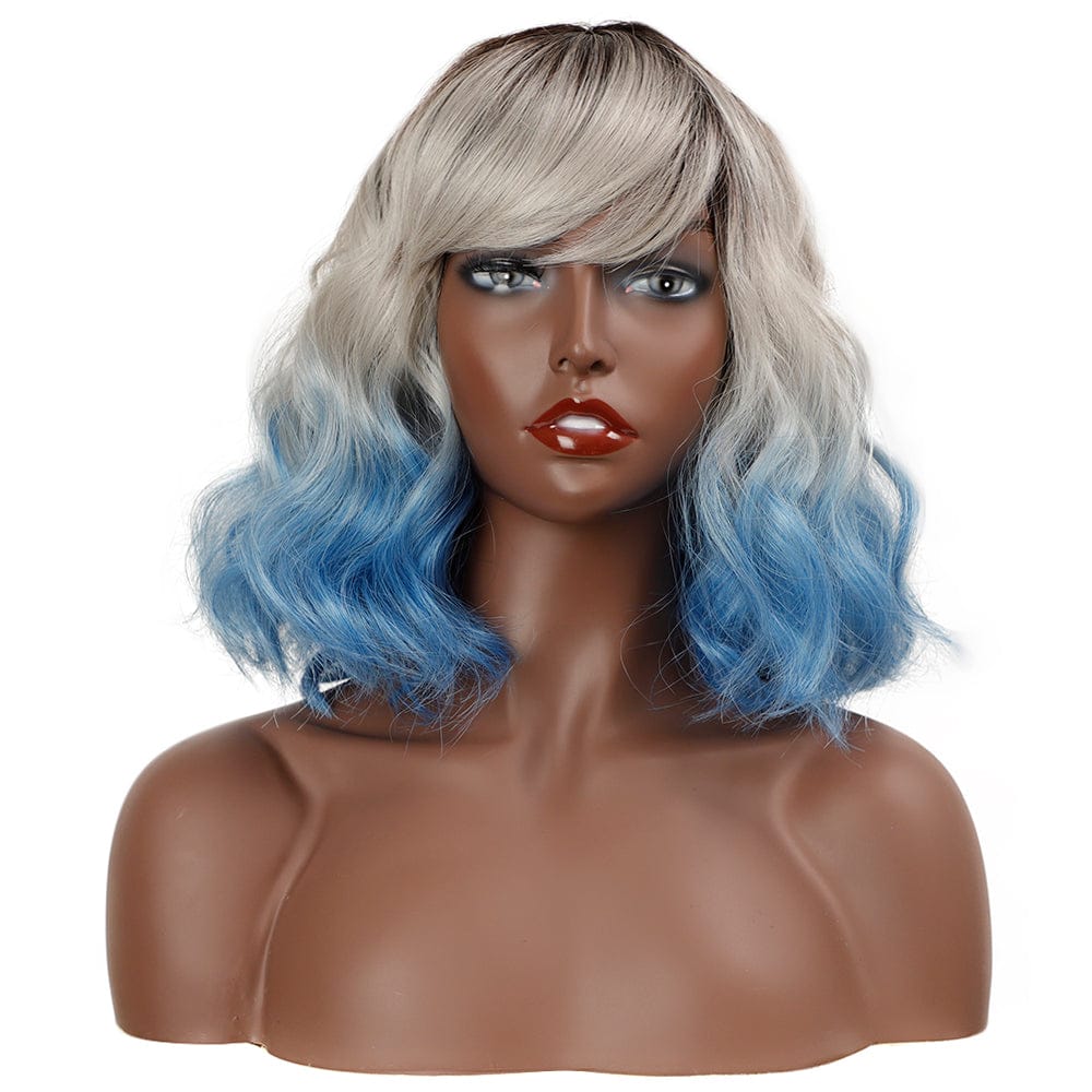 body wave wig for women sleek wholesale manufacturer blond high temperature heat resistant machine made wig synthetic hair wigs