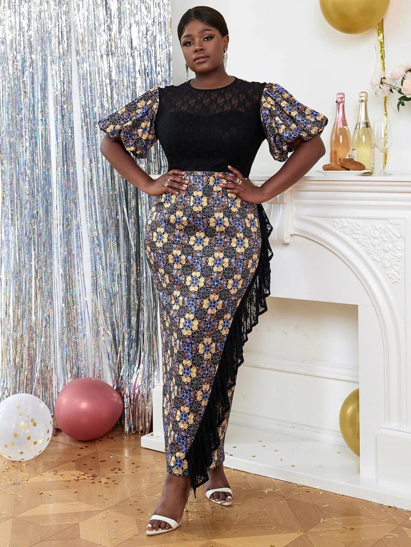 Bodycon AOMEI Manufactures African Print Evening Maxi Dress Ladies