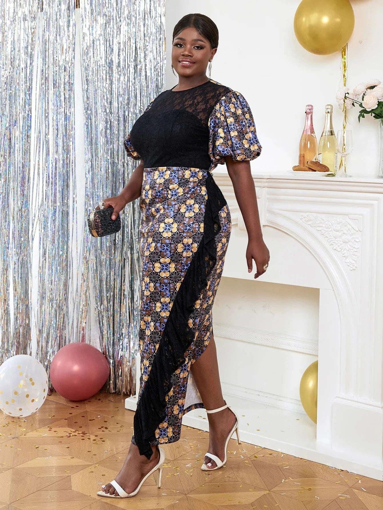 Bodycon AOMEI Manufactures African Print Evening Maxi Dress Ladies