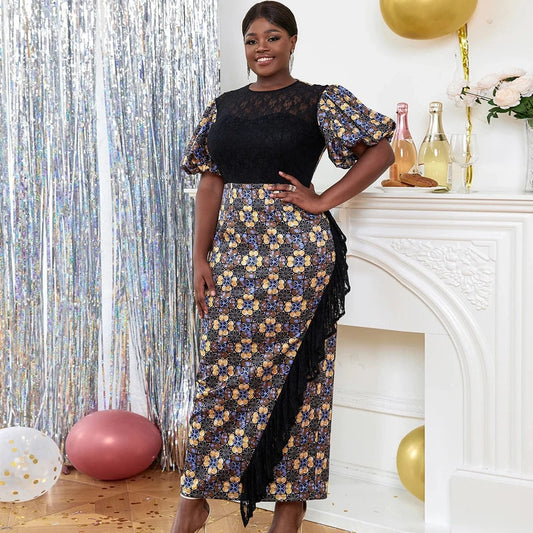 Bodycon AOMEI Manufactures African Print Evening Maxi Dress Ladies