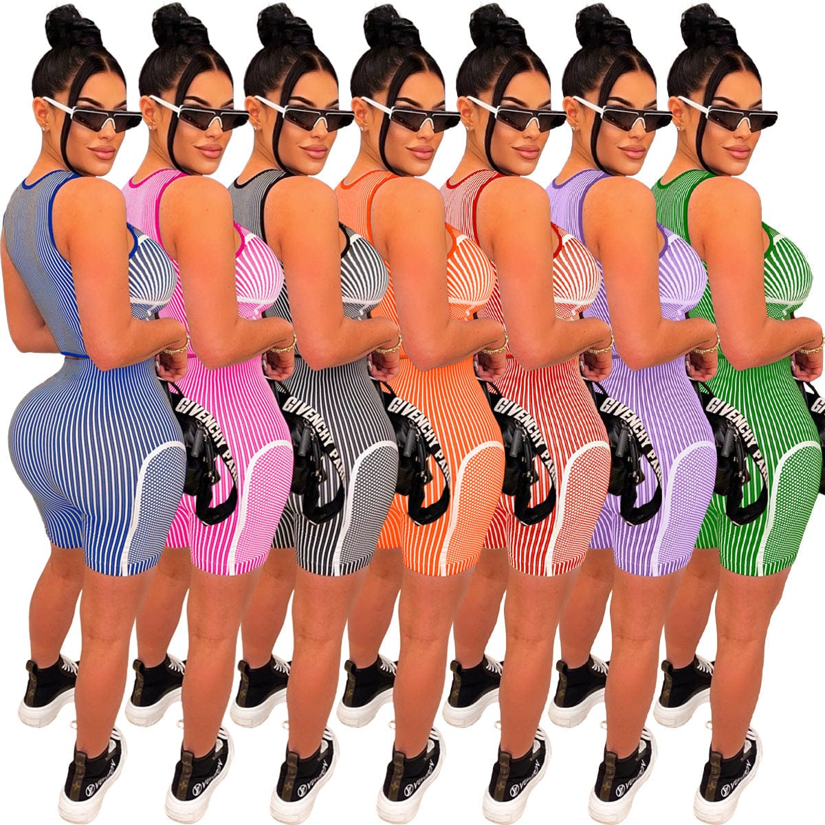 BR3106  New fashion printed slim fit sports vest casual suit