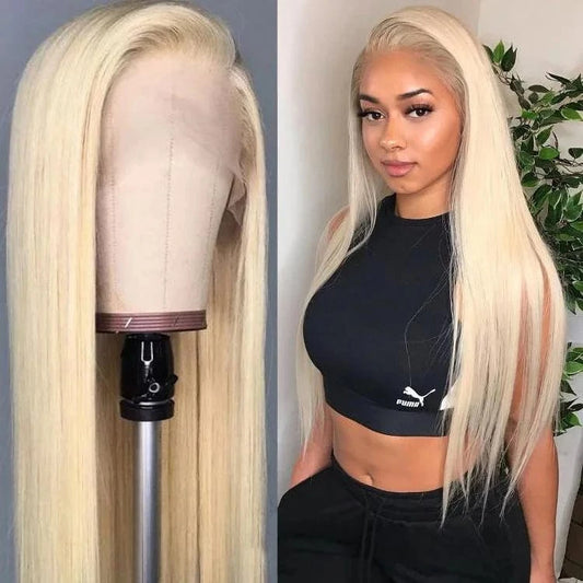 Brazilian 613 Lace Frontal Wigs Cheap Human Lace Wig 150% Density 13x4 Blonde Lace Frontal Wig Pre Plucked For Black Women