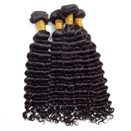 Brazilian Human Hair Deep Wave 3 Bundles 300G 12A Virgin Hair Vendors Unprocessed Cuticle Aligned Remy Deep