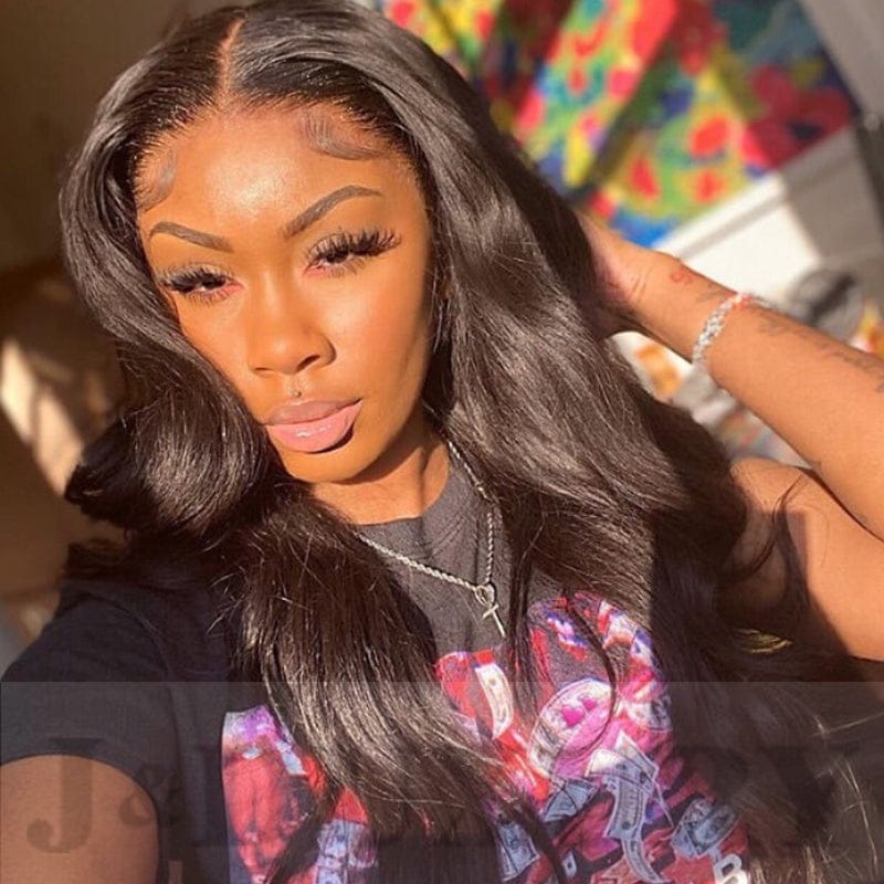 brazilian natural hair line with baby hair virgin remy body wave hair 360 full lace wigs for black women hd full lace wig